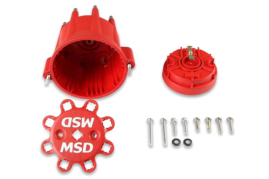 Amazon.com: MSD 84335 HEI Distributor Cap and Rotor Kit Red